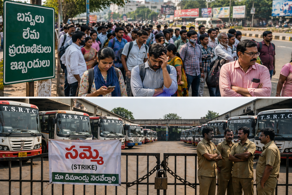 తెలంగాణ RTC సమ్మె 2026 పూర్తి వివరాలు: కారణాలు, ప్రభావం - MANADISHA