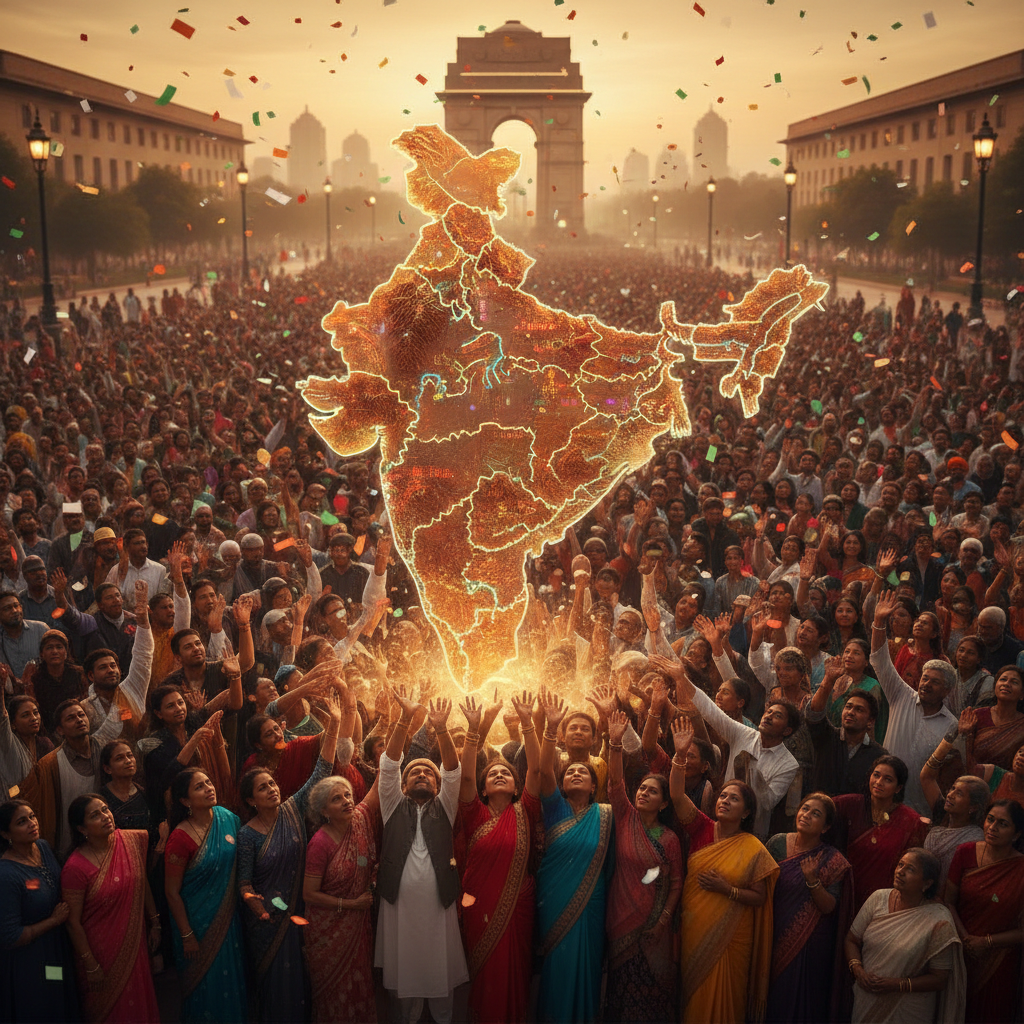 Indian political map of delimitation