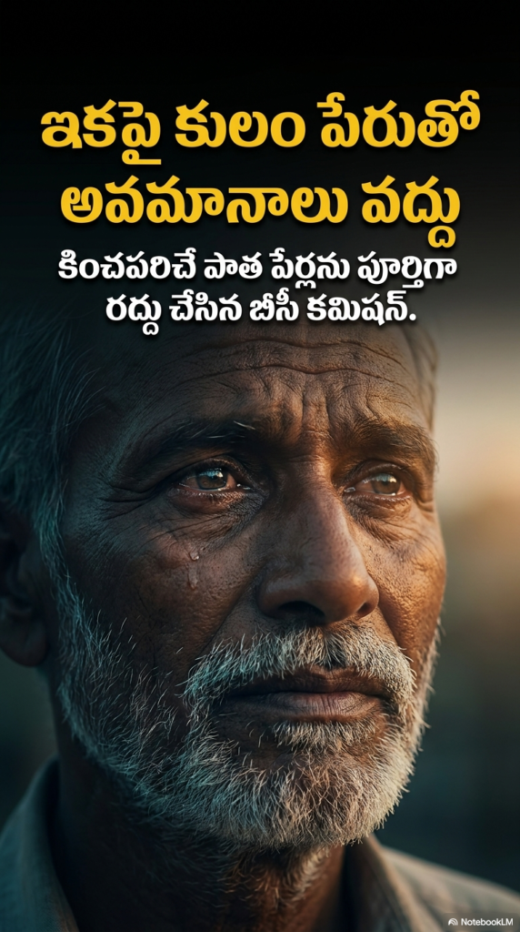 తెలంగాణలో మారిన కులాల పేర్లు