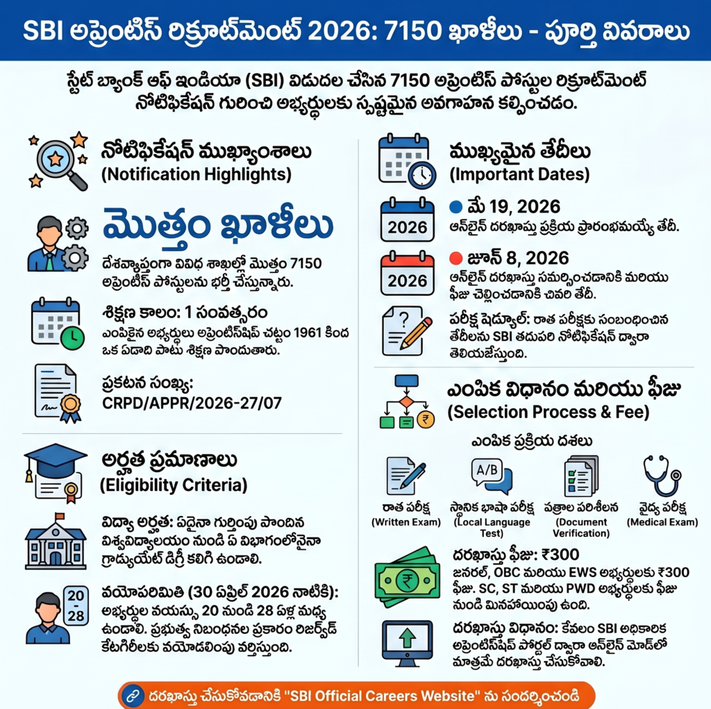 SBI Apprentice Recruitment 2026