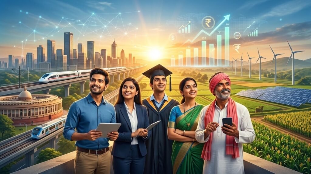 వికసిత భారత్ యొక్క మూడు స్తంభాలు 3 కర్తవ్యాలు