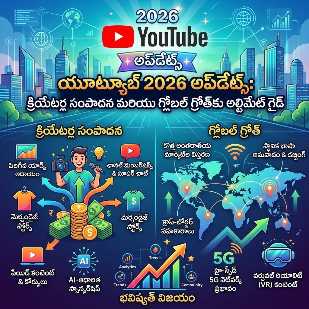 మానిటైజేషన్ 2026: కొత్త నిబంధనలు మరియు సంపాదన